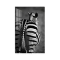 Zebra Sırtı Siyah Beyaz Cam Tablo – Cam Tablo