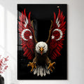 Ay Yıldız Kanatlı Kartal Cam Tablo – Cam Tablo