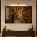 Leopar Desenli Fonda Leopar Cam Tablo – Cam Tablo