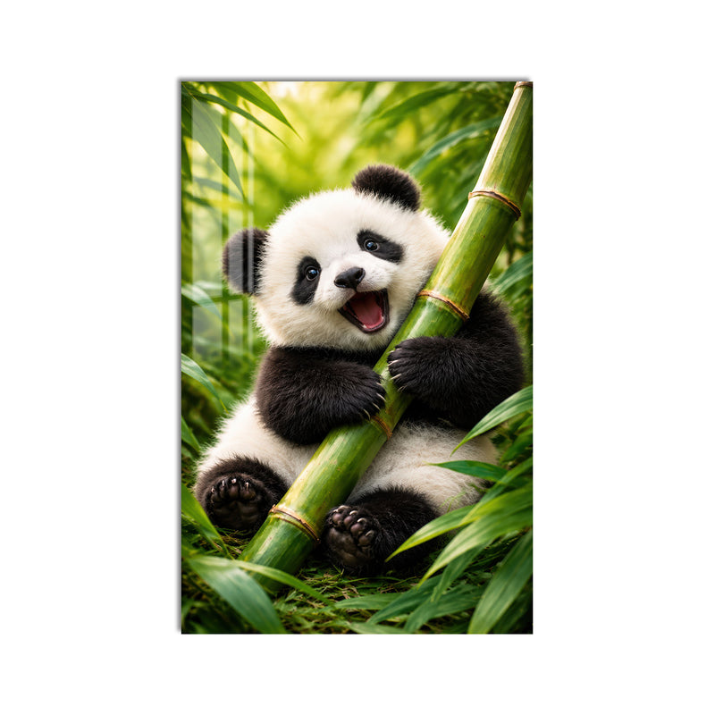 Bambu Yiyen Panda Cam Tablo – Cam Tablo