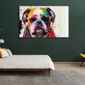 Renkli Bulldog Cam Tablo – Cam Tablo