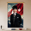 Bulutlarda Atatürk Cam Tablo