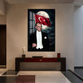 Ay Işığında Atatürk Cam Tablo – Siyah Çerçeveli