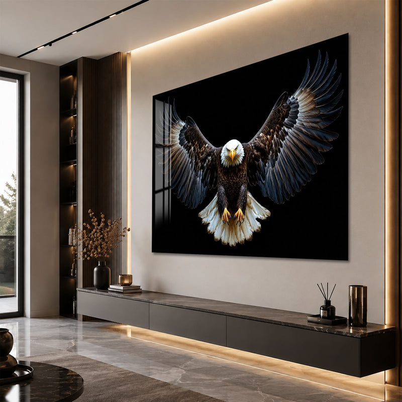 Kanat Açmış Kel Kartal Cam Tablo – Cam Tablo