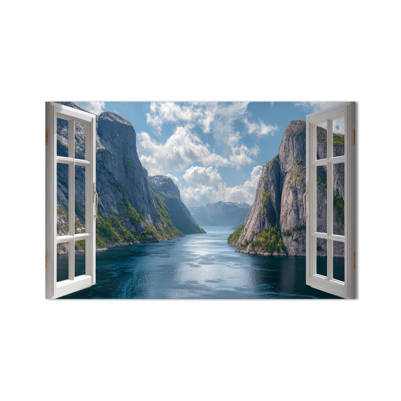 Norveç Fiyordu Cam Tablo – Cam Tablo