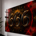Kızıl Girdapta 666 Cam Tablo – Cam Tablo