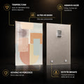 Pastel Blokların Sessiz Ritmi Cam Tablo – Cam Tablo