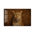 Leopar Desenli Fonda Leopar Cam Tablo – Cam Tablo