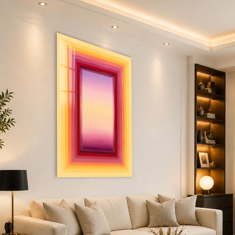 Gün Batımı Tünelli Pencere Cam Tablo – Cam Tablo