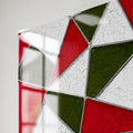 Vitray Geometrik Üçgen Cam Tablo – Cam Tablo