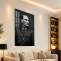 Üniformalı Atatürk Cam Tablo