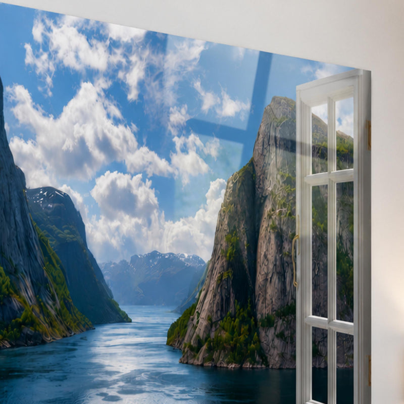 Norveç Fiyordu Cam Tablo – Cam Tablo