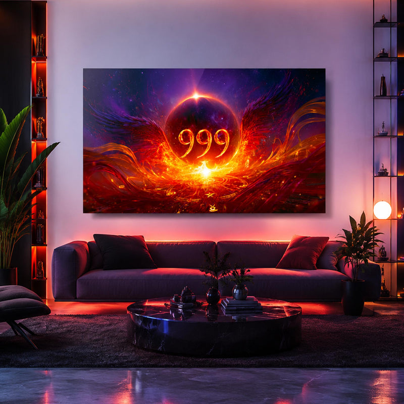 Kozmik Doğuşta 999 Cam Tablo – Cam Tablo